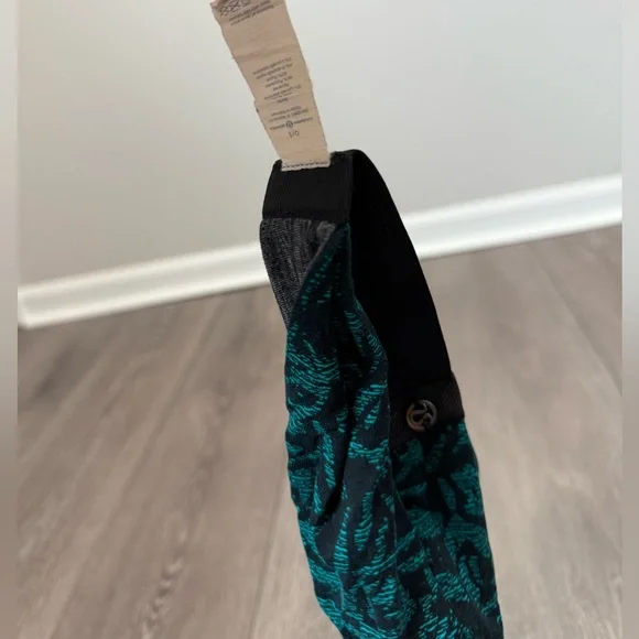 Lululemon Fringe Fighter Headband Thrive Viridian Green Black / Heathered Black - Picture 7 of 7